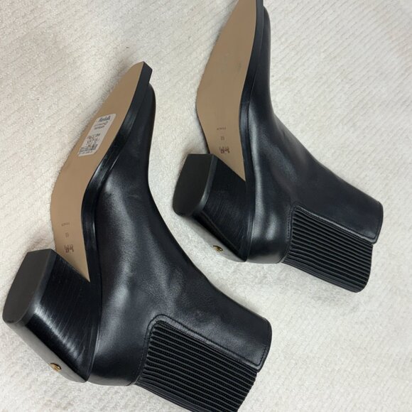 $250-NEW-Coach-Women-CN136-Black leather heel Boots.Sz-6B/8B.Vietnam. - Picture 7 of 15